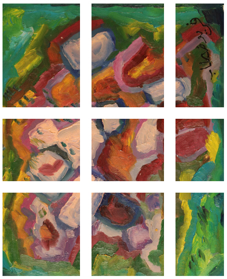 Marriage Stages Painting +270 degrees clockwise rotation sliced up