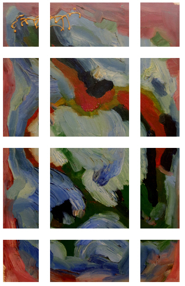 Life Stages Painting +180 degrees clockwise rotation sliced up